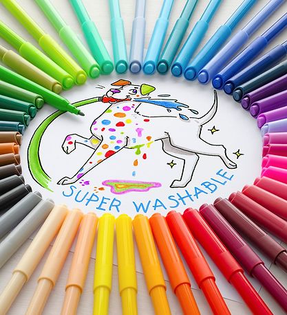 Faber-Castell Markers - Kids - 50 pcs - Multicolour Faber-Castell Markers - Kids - 50 pcs - Multicolour