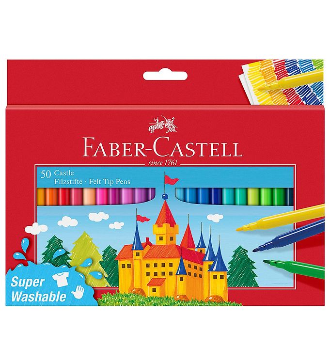 Faber-Castell Tuschpennor - Barn - 50 st. - Flerfärgad
