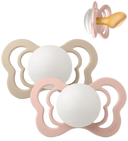BIBS Couture Glowing Pacifiers - Size 2 - 2-Pack - Anatomical - 