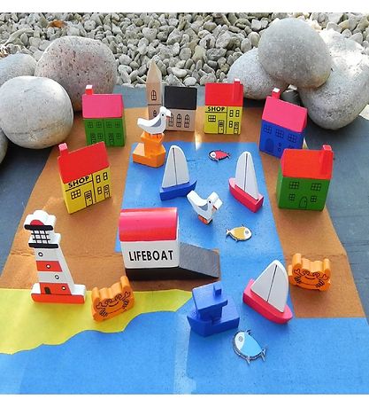 Gift In A Tin Legesæt - Learn & Play - Fishing Port In A Tin