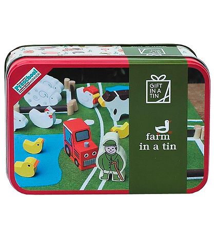 Gift In A Tin Legesæt - Learn & Play - Farm In A Tin Gift In A Tin Legesæt - Learn & Play - Farm In A Tin