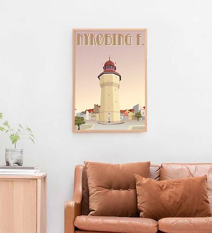 Vissevasse Plakat - 50x70 cm - Nykøbing F. Vissevasse Plakat - 50x70 cm - Nykøbing F.
