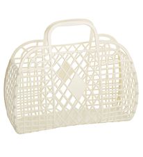 Sun Jellies Lille Foldekurv - Retro - 26x21x12 cm - Cream Sun Jellies Lille Foldekurv - Retro - 26x21x12 cm - Cream
