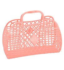 Sun Jellies Lille Foldekurv - Retro - 26x21x12 cm - Peach Sun Jellies Lille Foldekurv - Retro - 26x21x12 cm - Peach