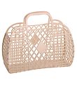 Sun Jellies Lille Foldekurv - Retro - 26x21x12 cm - Latte Sun Jellies Lille Foldekurv - Retro - 26x21x12 cm - Latte