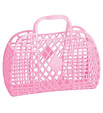 Sun Jellies Lille Foldekurv - Retro - Bubblegum Pink Sun Jellies Lille Foldekurv - Retro - Bubblegum Pink