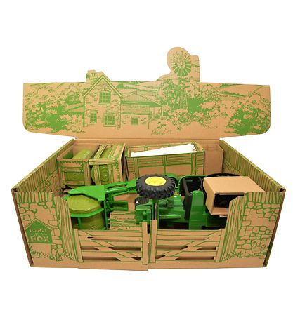 Britains Speelset - 43257 - John Deere - 20 Onderdelen - Farm In Britains Speelset - 43257 - John Deere - 20 Onderdelen - Farm In