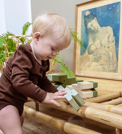 bObles Krokodille - 3-pak - 18x8/15x6/12x/4 cm - Moss