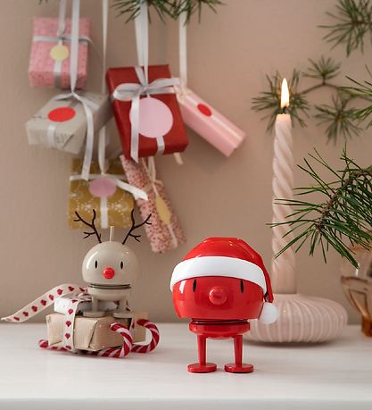 Hoptimist Medium Santa Bumble - 10 cm - Rød