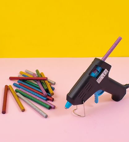 Playbox Limstifter til Limpistol - 18 stk. - 7 mm - Glitter Playbox Limstifter til Limpistol - 18 stk. - 7 mm - Glitter