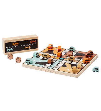 Kids Concept Ludo - Biler - Aiden - Træ Kids Concept Ludo - Biler - Aiden - Træ