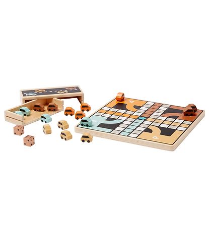 Kids Concept Ludo - Biler - Aiden - Træ Kids Concept Ludo - Biler - Aiden - Træ