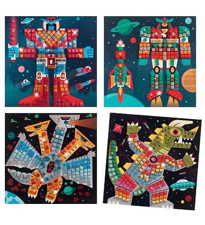 Djeco Kreasæt - Mosaik Sæt - Space Battle