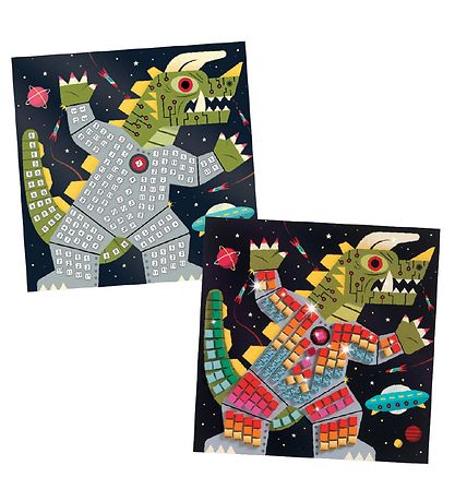 Djeco Kreasæt - Mosaik Sæt - Space Battle