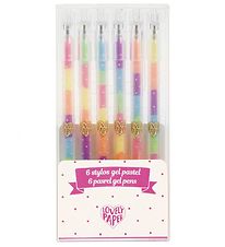 Djeco Kuglepenne - 6 Stk. - Stylos Gel Fluo Djeco Kuglepenne - 6 Stk. - Stylos Gel Fluo