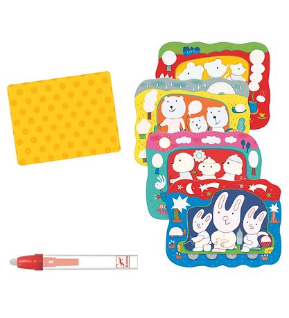 Djeco Malebog - Magic Coloring - Gul Djeco Malebog - Magic Coloring - Gul