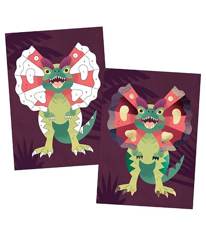 Set de Création Djeco - Images en feuille - Jurassique