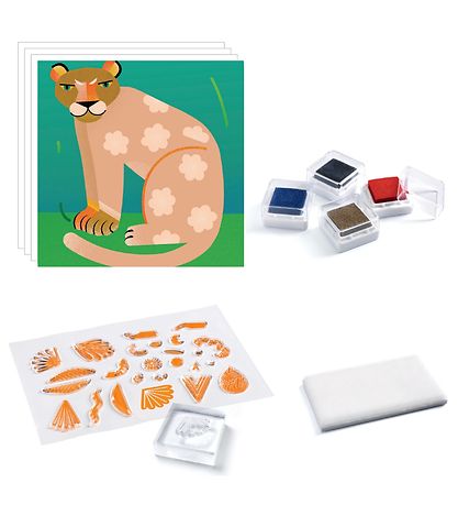 Set de tampons Djeco - Clear Tampons - Motifs Canard Animals Set de tampons Djeco - Clear Tampons - Motifs Canard Animals