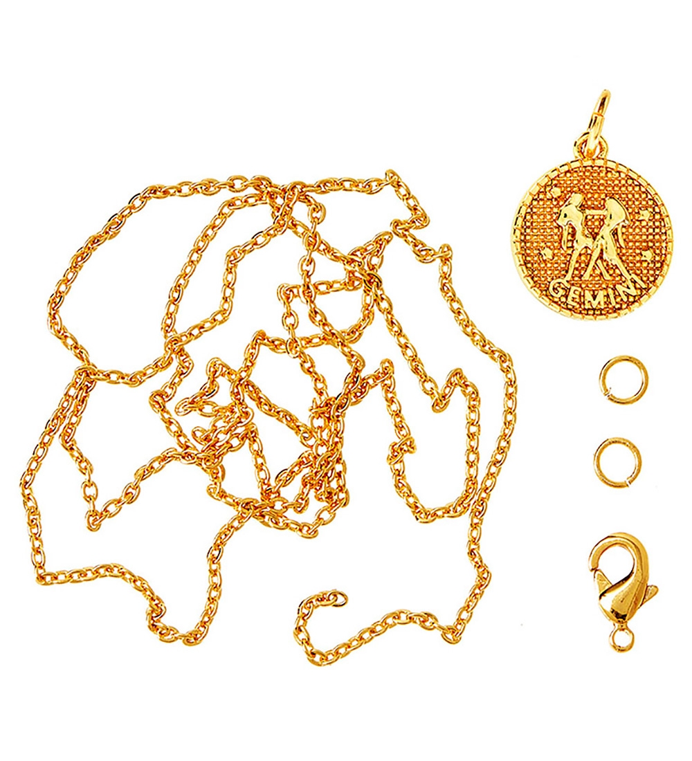 Me&My BOX Ketting m. Dierenriem - Tweeling - Verguld - Me&My BOX - OneSize - Sieraden