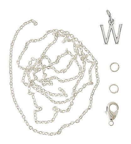 Me&My BOX Halskæde m. Bogstav - W - Sølvbelagt Me&My BOX Halskæde m. Bogstav - W - Sølvbelagt