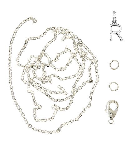 Me&My BOX Halskæde m. Bogstav - R - Sølvbelagt Me&My BOX Halskæde m. Bogstav - R - Sølvbelagt