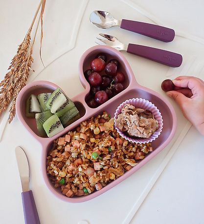 We Might Be Tiny Bestik - 3 Dele - Powder Pink