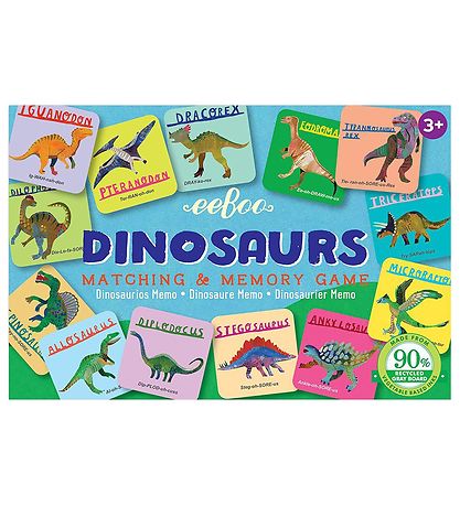 Eeboo Spil - Huskespil - Dinosaur Eeboo Spil - Huskespil - Dinosaur