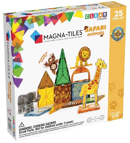 Magna-Tiles Magnetsæt - 25 Dele - Safaridyr Magna-Tiles Magnetsæt - 25 Dele - Safaridyr
