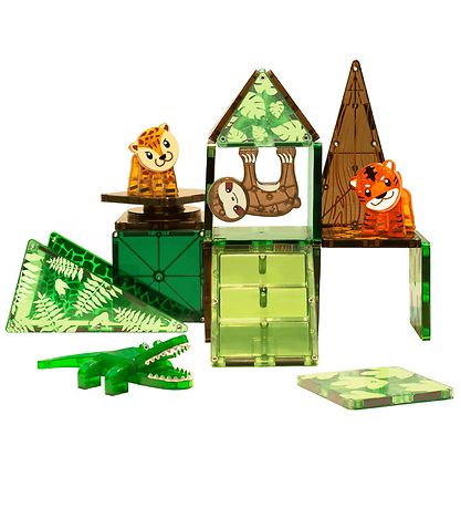 Magna-Tiles Magnetsæt - 25 Dele - Jungledyr