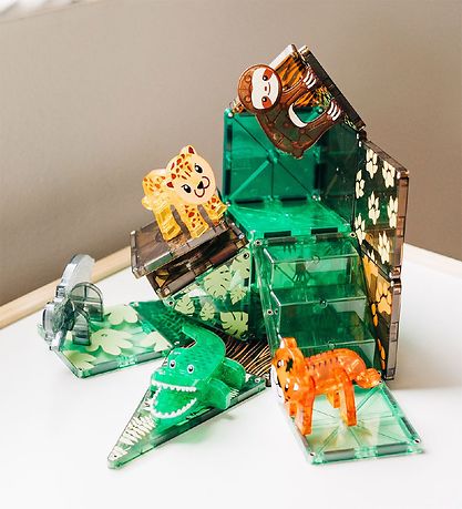 Magna-Tiles Magnetsæt - 25 Dele - Jungledyr