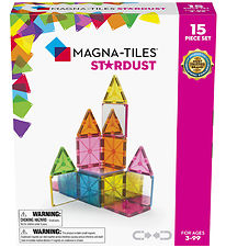 Magna-Tiles Magnetsæt - 15 Dele - Stardust Glitter & Spejle Magna-Tiles Magnetsæt - 15 Dele - Stardust Glitter & Spejle