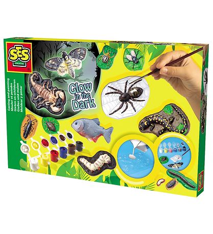 SES Creative - Støb & Mal - Lyser i Mørket - Insekter SES Creative - Støb & Mal - Lyser i Mørket - Insekter