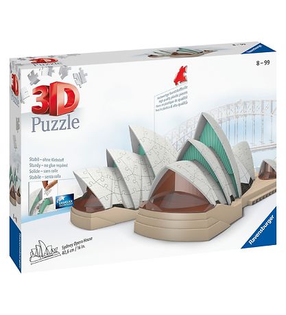 Ravensburger 3D Puslespil - 237 Brikker - Sydney Opera Ravensburger 3D Puslespil - 237 Brikker - Sydney Opera
