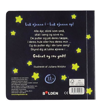 Forlaget Bolden Bog - Luk Øjnene I Og Sov Godt! - Dansk Forlaget Bolden Bog - Luk Øjnene I Og Sov Godt! - Dansk