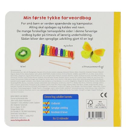Forlaget Bolden Bog - Mine Første 100 Farver - Dansk Forlaget Bolden Bog - Mine Første 100 Farver - Dansk
