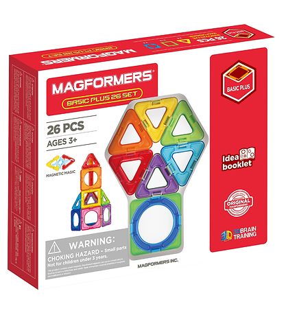 Magformers Magnetsæt - Basic Plus - 26 Dele Magformers Magnetsæt - Basic Plus - 26 Dele