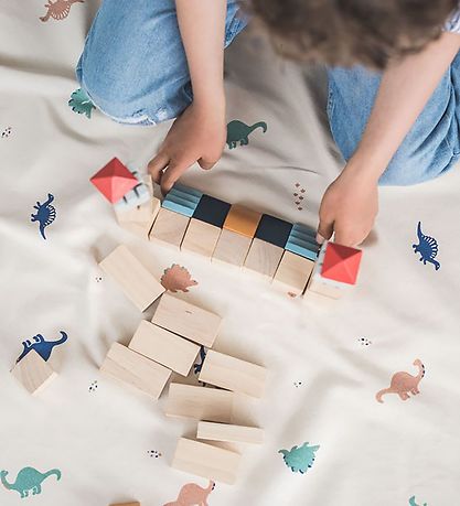 Play&Go Legetøjstæppe - Ø140 - Dino Play&Go Legetøjstæppe - Ø140 - Dino