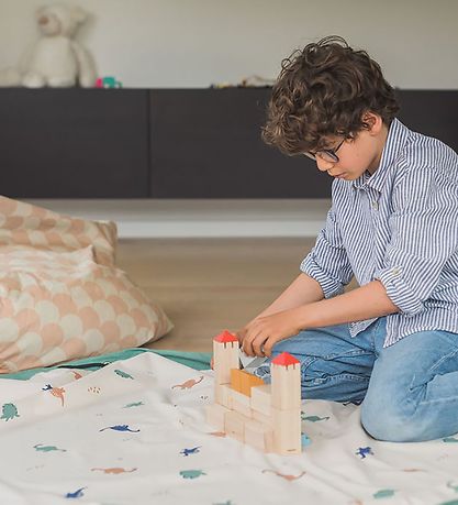 Play&Go Legetøjstæppe - Ø140 - Dino Play&Go Legetøjstæppe - Ø140 - Dino