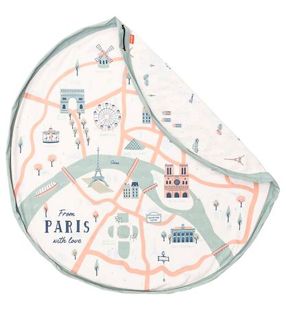 Play&Go Legetøjstæppe - Ø140 - Paris Map