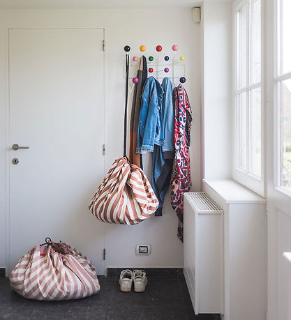 Play&Go Legetøjstæppe - Ø140 - Stripes Brown