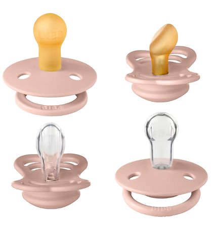 BIBS Sutter - Try-it Collection - 4-Pak - Str. 1 - Blush