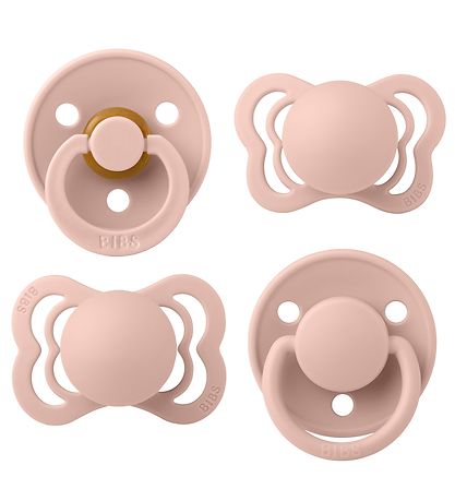 BIBS Sutter - Try-it Collection - 4-Pak - Str. 1 - Blush