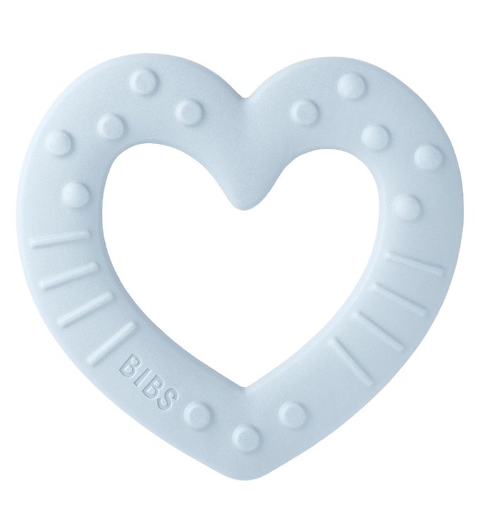 BIBS Play Baby Bitie Bidering Hjerte - Baby Blue
