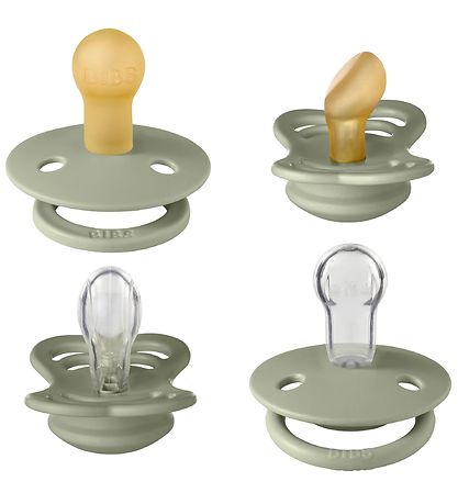 BIBS Sutter - Try-it Collection - 4-Pak - Str. 1 - Sage BIBS Sutter - Try-it Collection - 4-Pak - Str. 1 - Sage