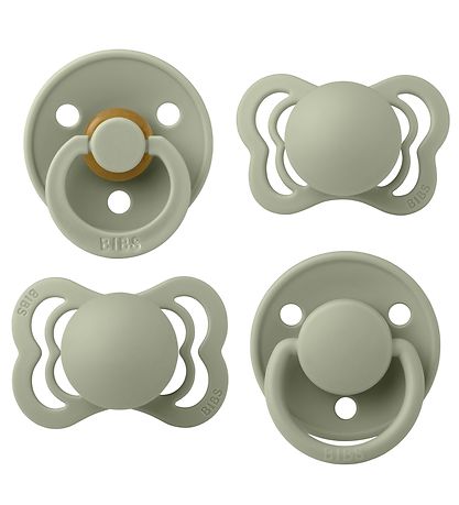 BIBS Sutter - Try-it Collection - 4-Pak - Str. 1 - Sage BIBS Sutter - Try-it Collection - 4-Pak - Str. 1 - Sage