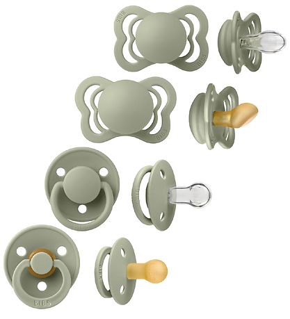 BIBS Sutter - Try-it Collection - 4-Pak - Str. 1 - Sage BIBS Sutter - Try-it Collection - 4-Pak - Str. 1 - Sage