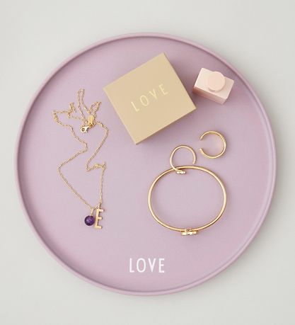 Design Letters Tallerken - Love - Favourite - Lavendel
