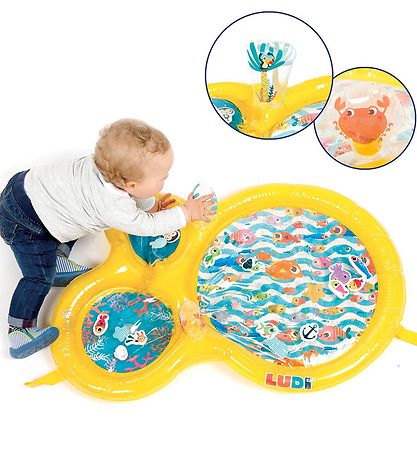 Ludi Play Mat - Water - 94x63 cm - Yellow Ludi Play Mat - Water - 94x63 cm - Yellow