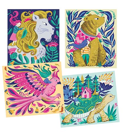 Djeco Mini Diamanter - Sæt - Artistic Diams - Mythical Creatures Djeco Mini Diamanter - Sæt - Artistic Diams - Mythical Creatures