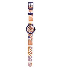 Djeco Armbåndsur - Montre Feuilles - Lilla/Orange/Hvid Djeco Armbåndsur - Montre Feuilles - Lilla/Orange/Hvid